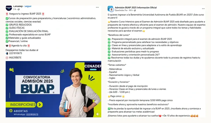 BUAP advierte sobre cursos no oficiales para el examen de admisión 2025