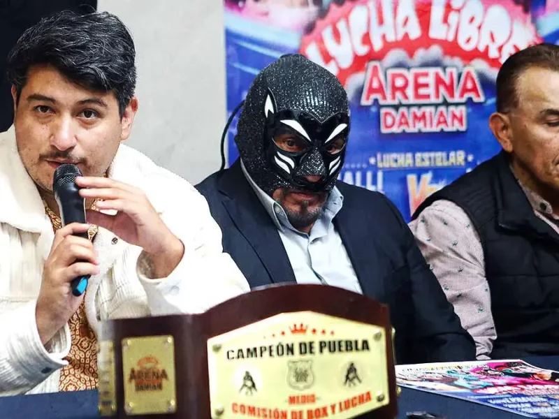 Anuncian Campeonato de Puebla de Lucha Libre en la Arena “Damián”