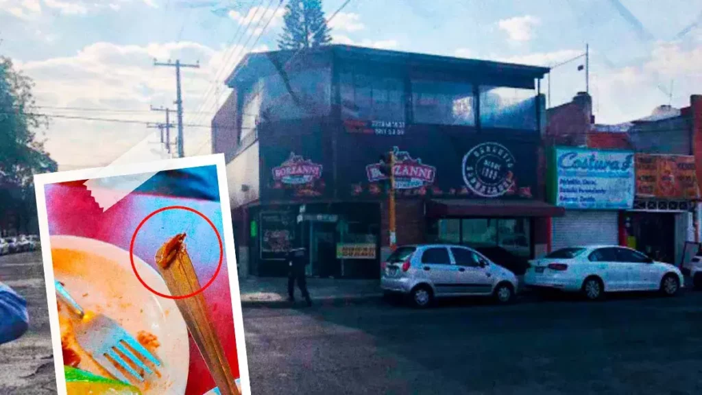 Comensales exhiben a restaurante “Borzanni” de Puebla por servir alimentos con cucarachas
