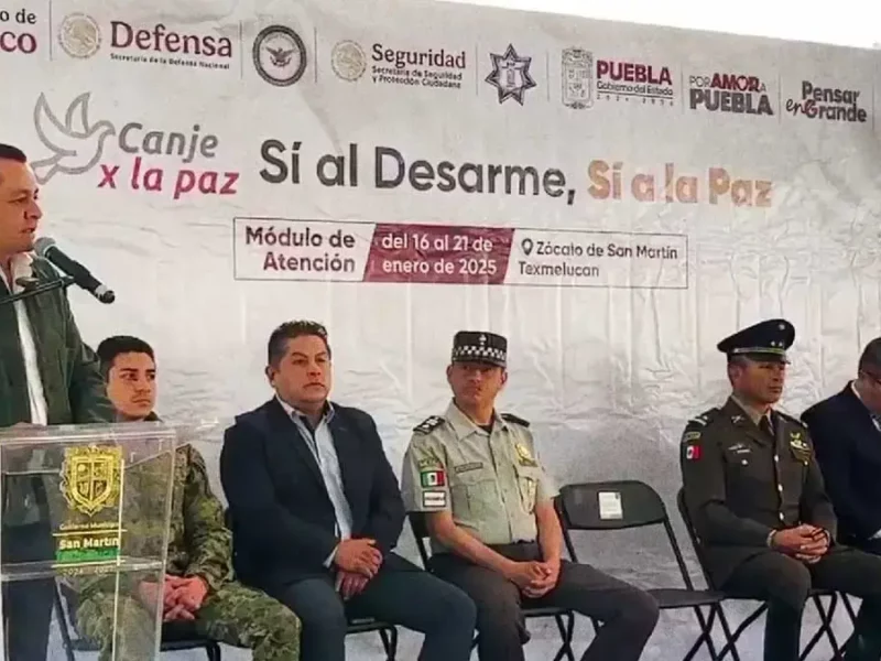 Puebla se une a la campaña nacional “Sí al desarme, sí a la paz” 2025