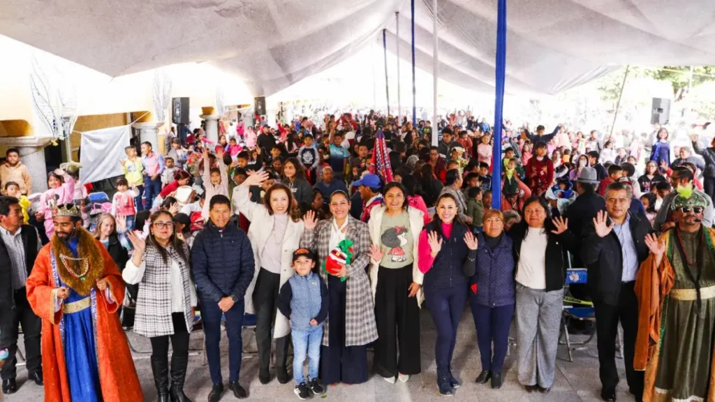 Viven la magia de los Reyes Magos niñas y niños de San Andrés Cholula