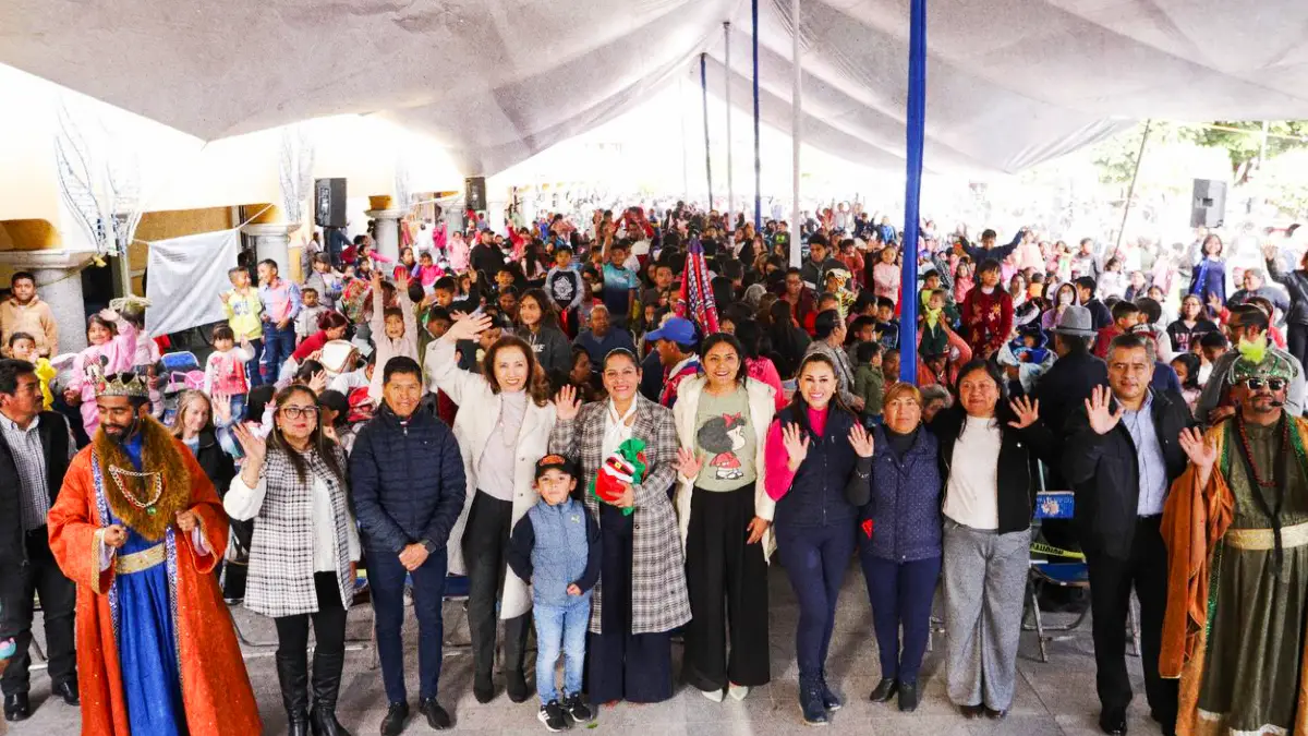 Viven la magia de los Reyes Magos niñas y niños de San Andrés Cholula