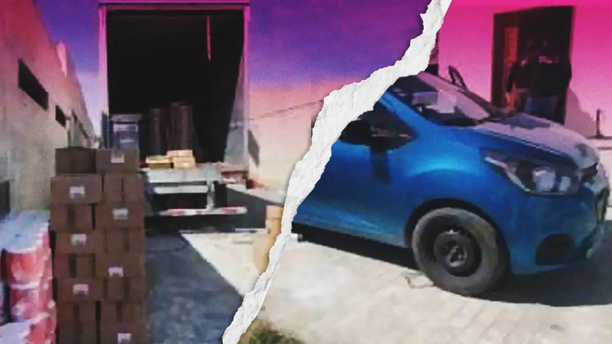 En cateo a inmueble aseguran tractocamión con mercancía robada y autopartes, en Huejotzingo.