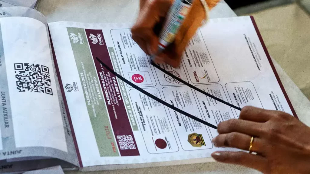 Gobierno de Puebla confirma que se cancelan elecciones en 17 juntas auxiliares por vandalismo 