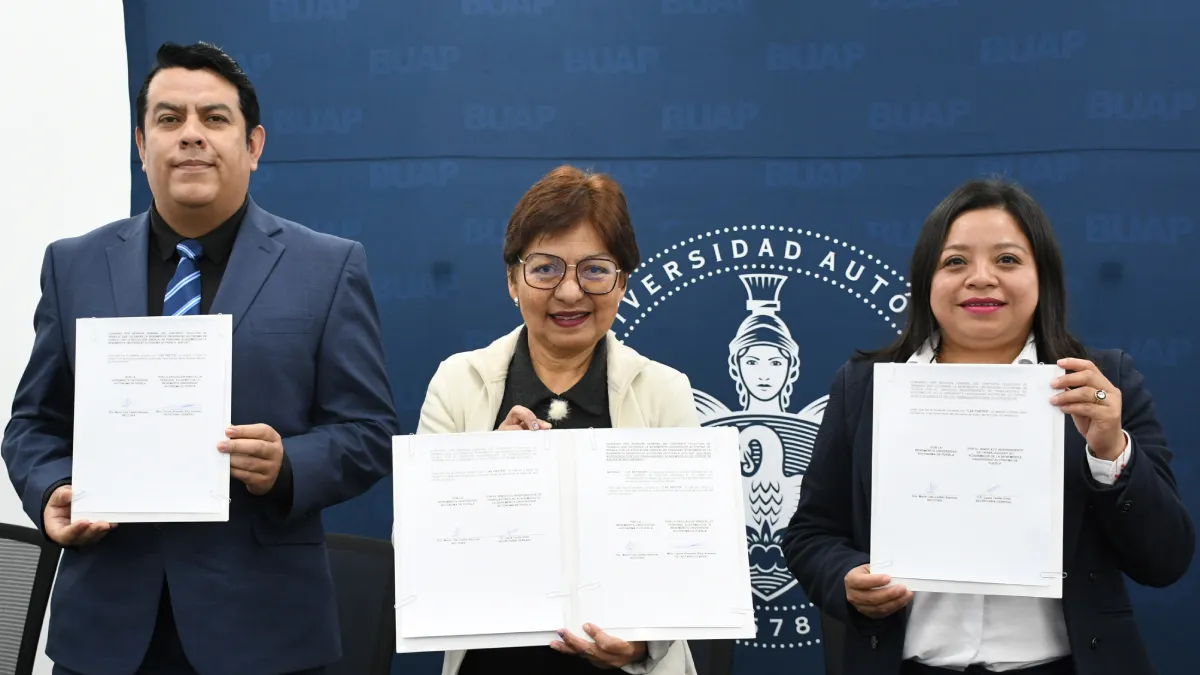 Encabeza Rectora Lilia Cedillo revisión general del Contrato Colectivo de Trabajo con la ASPABUAP y el SITBUAP