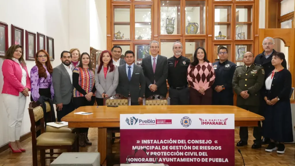Se instala el Consejo Municipal de Gestión de Riesgos y Protección Civil del Municipio de Puebla