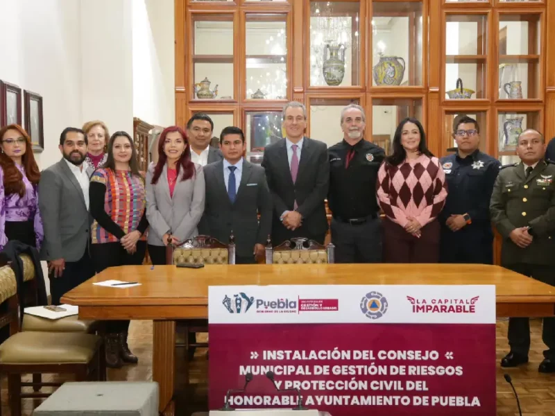 Se instala el Consejo Municipal de Gestión de Riesgos y Protección Civil del Municipio de Puebla
