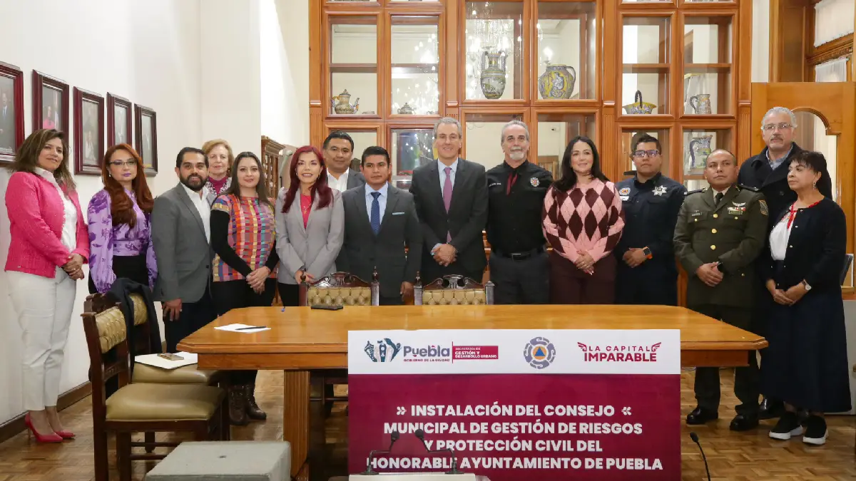 Se instala el Consejo Municipal de Gestión de Riesgos y Protección Civil del Municipio de Puebla