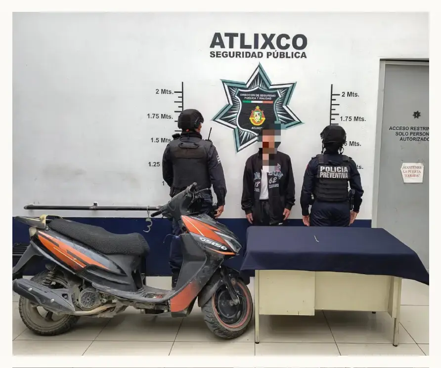 Policías de Atlixco frenan robos con exitosas detenciones
