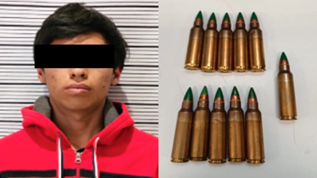 La SSP logra la detención de un masculino con cartuchos útiles de uso exclusivo del ejército mexicano