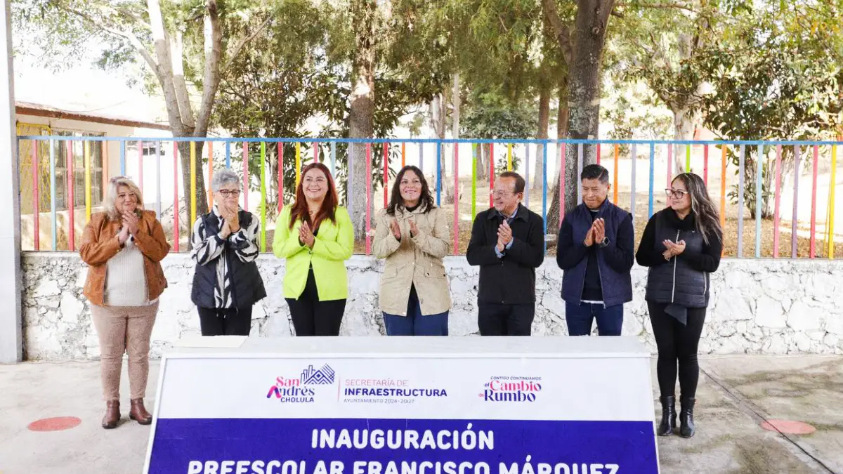 Dignifica Lupita Cuautle espacios en preescolar de San Andrés Cholula