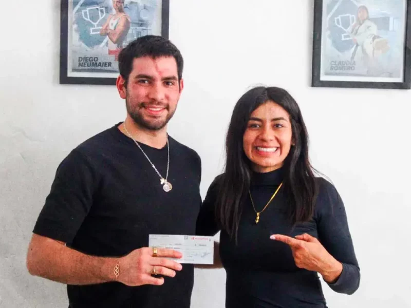 Secretaría del Deporte y Juventud entrega apoyo a Gibrán Zea rumbo a Los Ángeles 2028 