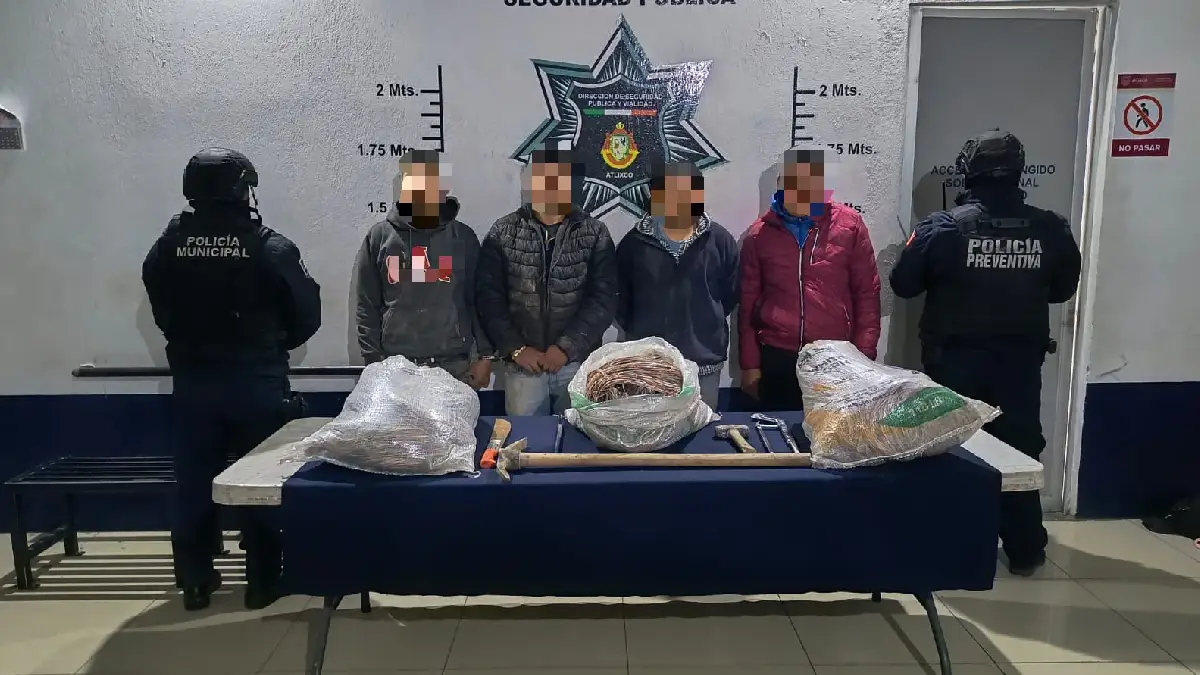 Cámaras de monitoreo permiten detención de sospechosos en Atlixco