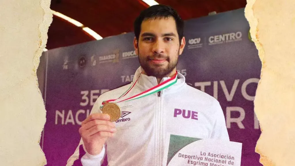 Gibrán Zea ganó medalla de oro en el Tercer Selectivo Nacional de Esgrima en Tabasco 
