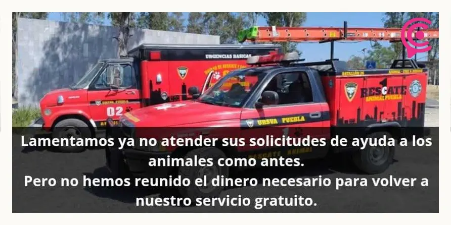 Ursva Puebla suspende rescates por falta de recursos; piden apoyo para seguir operando