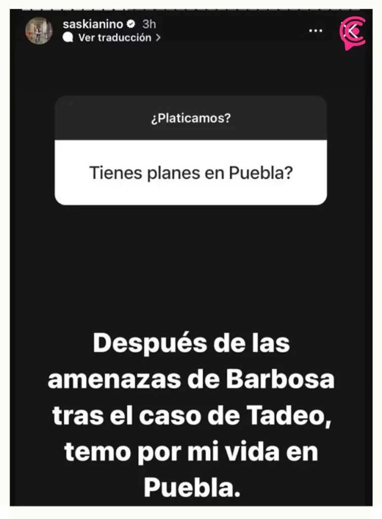 Saskia Niño de Rivera resucitó amenaza de Miguel Barbosa por el caso del bebe Tadeo