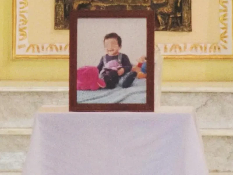 Despiden al bebé René Emiliano; fue asesinado durante un intento de asalto en Zacatlán, Puebla