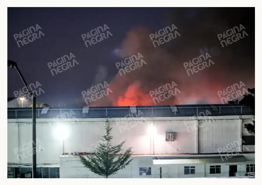 Incendio consume recicladora de la empresa DEA en Amozoc, Puebla; autoridades evacuaron a trabajadores aledaños 