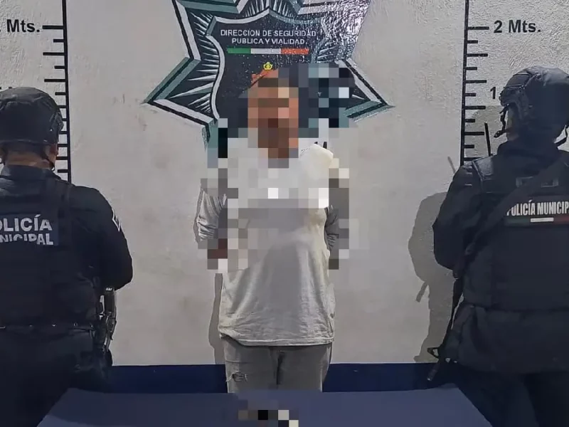 Operativo de vigilancia en Atlixco culmina con la detención de individuo armado