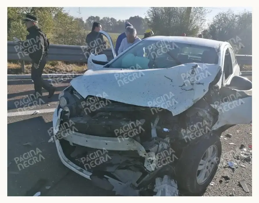 Choque por alcance dejó cuatro peregrinos lesionados en autopista México-Puebla