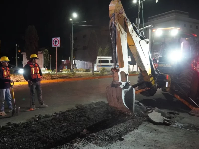 Inicia programa "bacheo nocturno" en Texmelucan