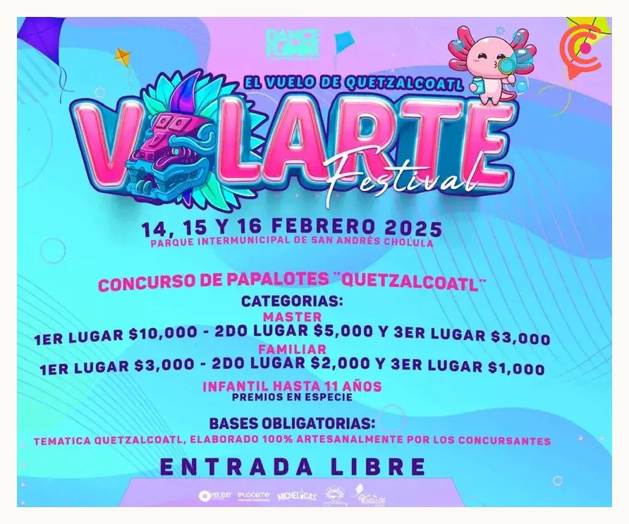 Lanzan concurso de papalotes del Festival Volarte 2025 en Cholula; conoce las bases y premios