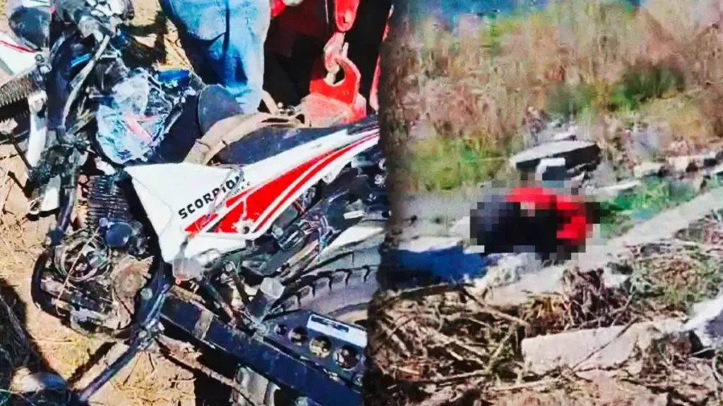 Motociclista murió al derrapar en la carretera a San Miguel Espejo, Puebla