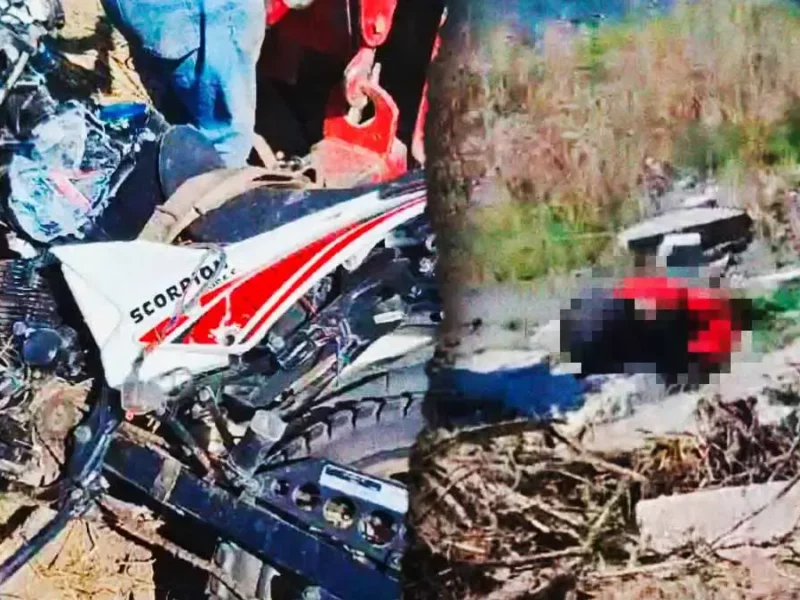 Motociclista murió al derrapar en la carretera a San Miguel Espejo, Puebla