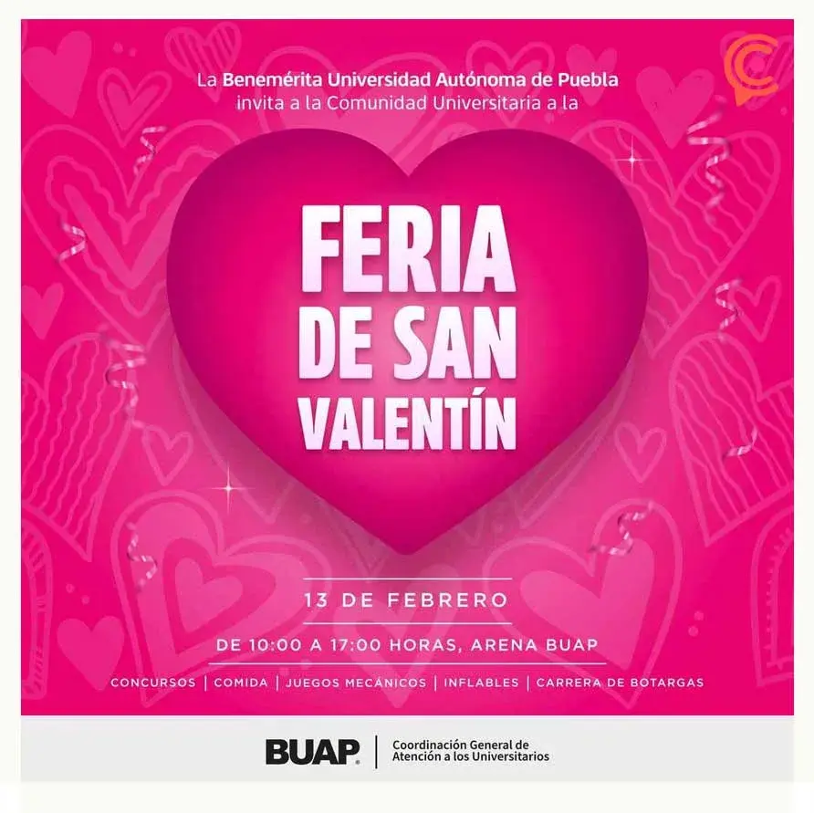 Actividades gratuitas en Puebla para festejar el 14 de febrero