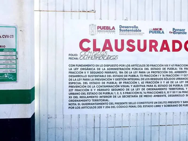 Medio Ambiente clausuró tres verificentros en Puebla por irregularidades