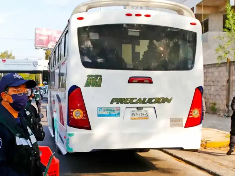 Revisión vehicular y reemplacamiento del transporte público en Puebla iniciará en abril 