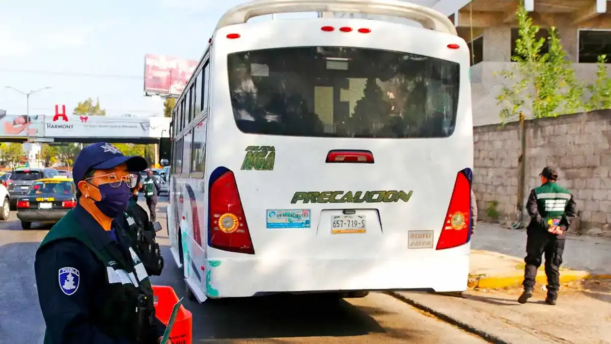Revisión vehicular y reemplacamiento del transporte público en Puebla iniciará en abril 