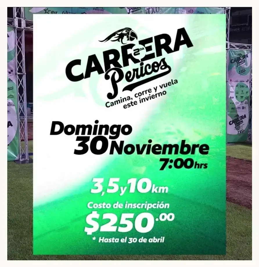Abren inscripciones para la Segunda edición de la Carrera Pericos de Puebla 2025
