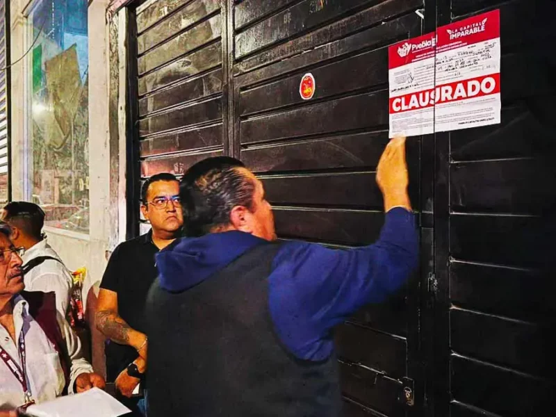 Ayuntamiento de Puebla clausura bar Terraza 11 por vender alcohol a menores de edad