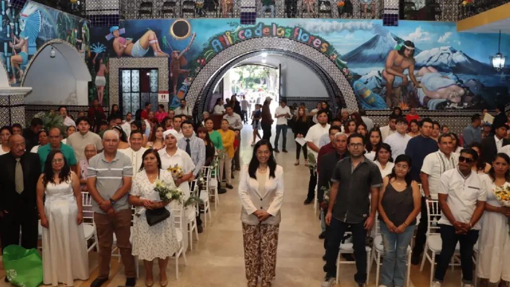 Parejas de Atlixco dan el sí en bodas comunitarias