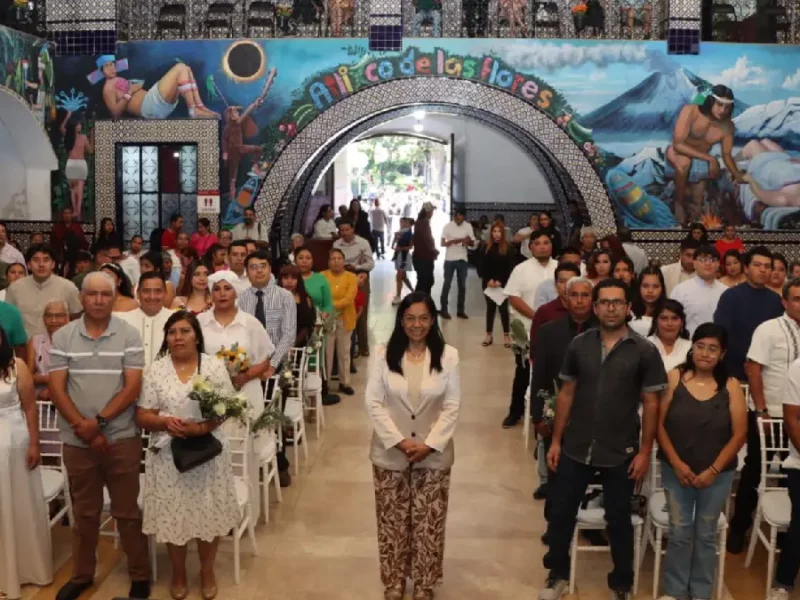 Parejas de Atlixco dan el sí en bodas comunitarias