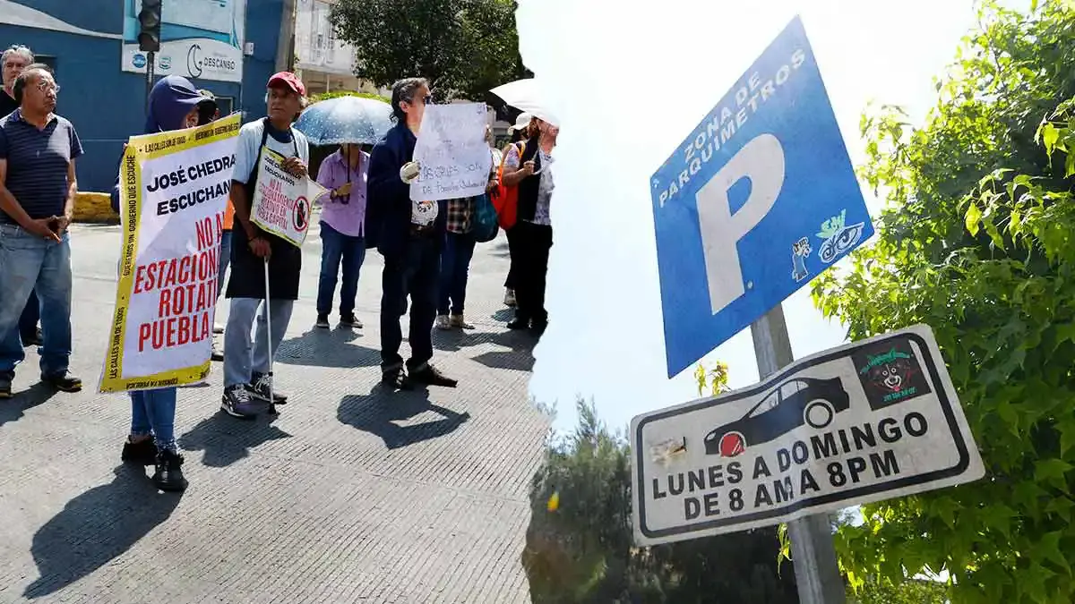 En medio de protestas y falta de información, reanudan operación parquímetros en Puebla capital