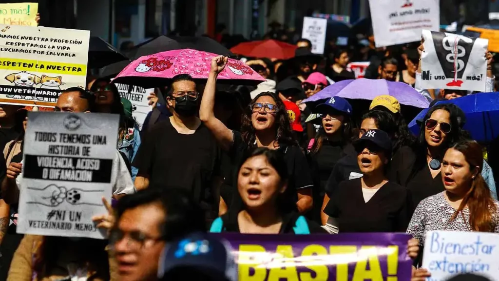 Veterinarios de Puebla se unen al paro nacional; exigen justicia tras caso de Héctor Hernández