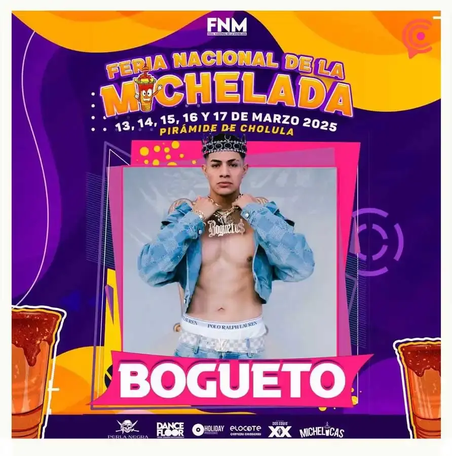 El Bogueto llega a la Feria Nacional de la Michelada 2025 en Cholula