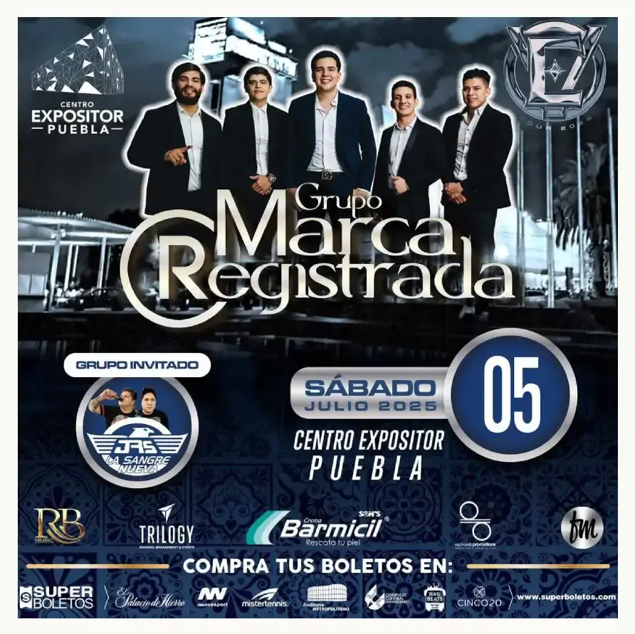 Reprograman concierto de Marca Registrada en Puebla; esta es la nueva fecha