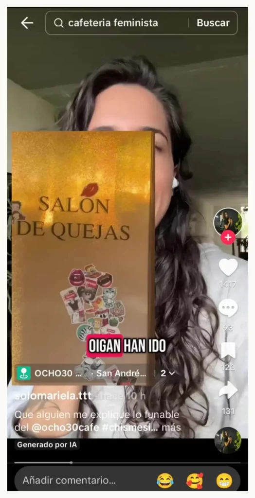 Denuncian misoginia en señalética del baño de mujeres en cafetería Ocho30 de Cholula, Puebla