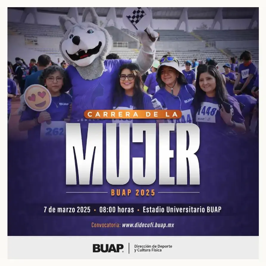 Tercera Carrera de la Mujer BUAP 2025; inscripción y fecha