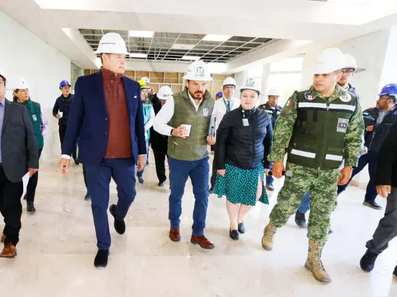 Hospital San Alejandro en Puebla lleva el 92% de avance; complejo de salud tendrá siete edificios