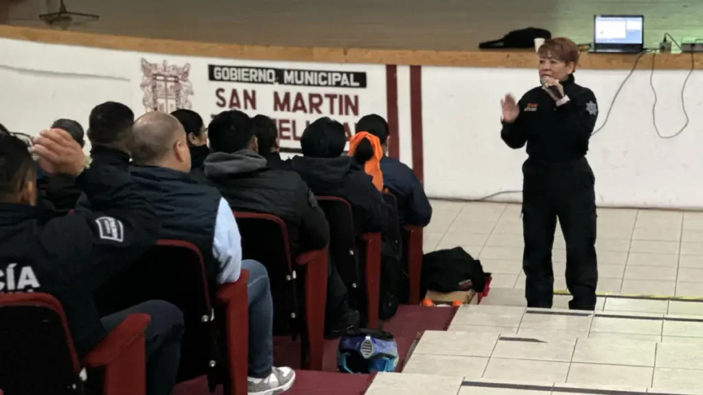 La SSP San Martín en coordinación con la UDAIM imparten capacitación a los elementos de seguridad y tránsito para prevenir la violencia de género