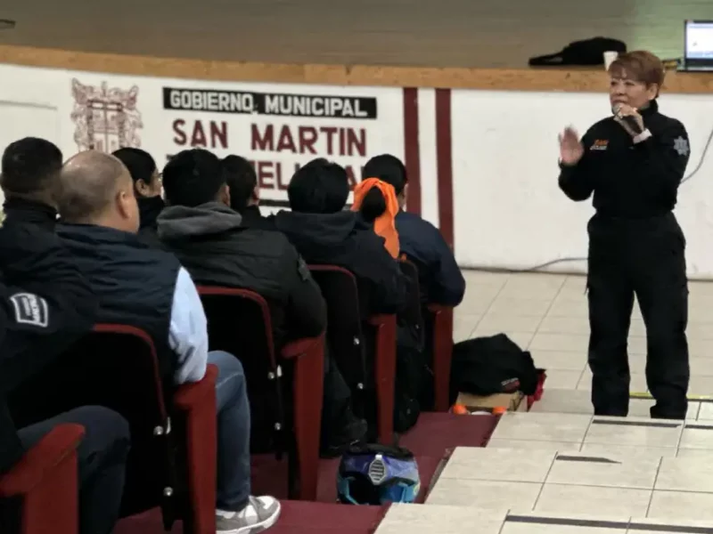 La SSP San Martín en coordinación con la UDAIM imparten capacitación a los elementos de seguridad y tránsito para prevenir la violencia de género