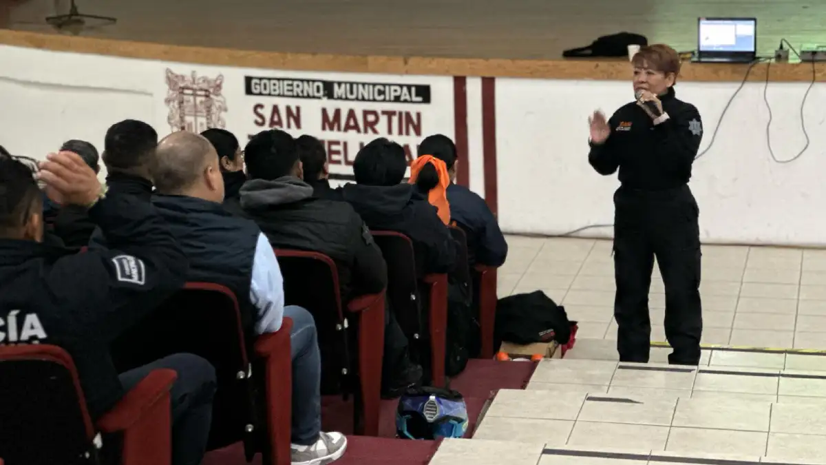 La SSP San Martín en coordinación con la UDAIM imparten capacitación a los elementos de seguridad y tránsito para prevenir la violencia de género