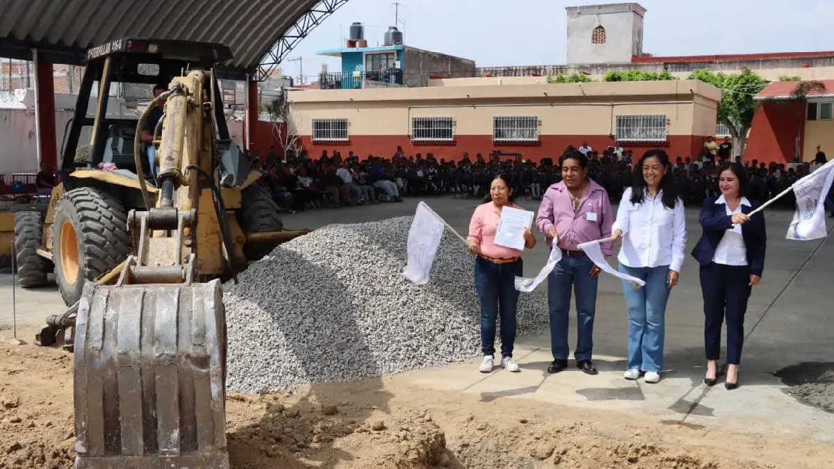 Ariadna Ayala impulsa la construcción de otro comedor escolar en Atlixco