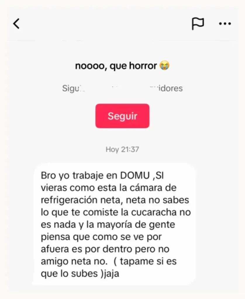 Clientes de Domu Sushi en Puebla graban cucarachas en el restaurante