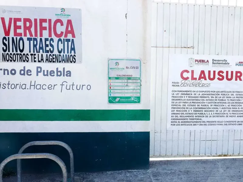 Medio Ambiente clausuró verificentros en Puebla por emitir resultados alterados 