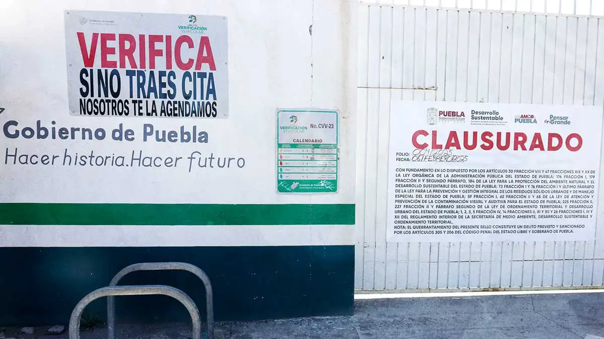 Medio Ambiente clausuró verificentros en Puebla por emitir resultados alterados 